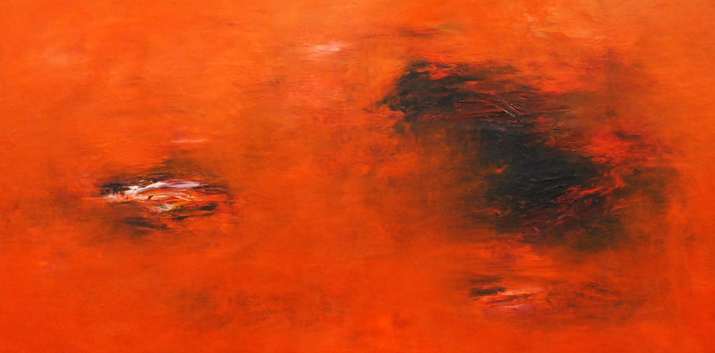 Md Tokon Abstract Painting - No 6 Walk on the Red Land
