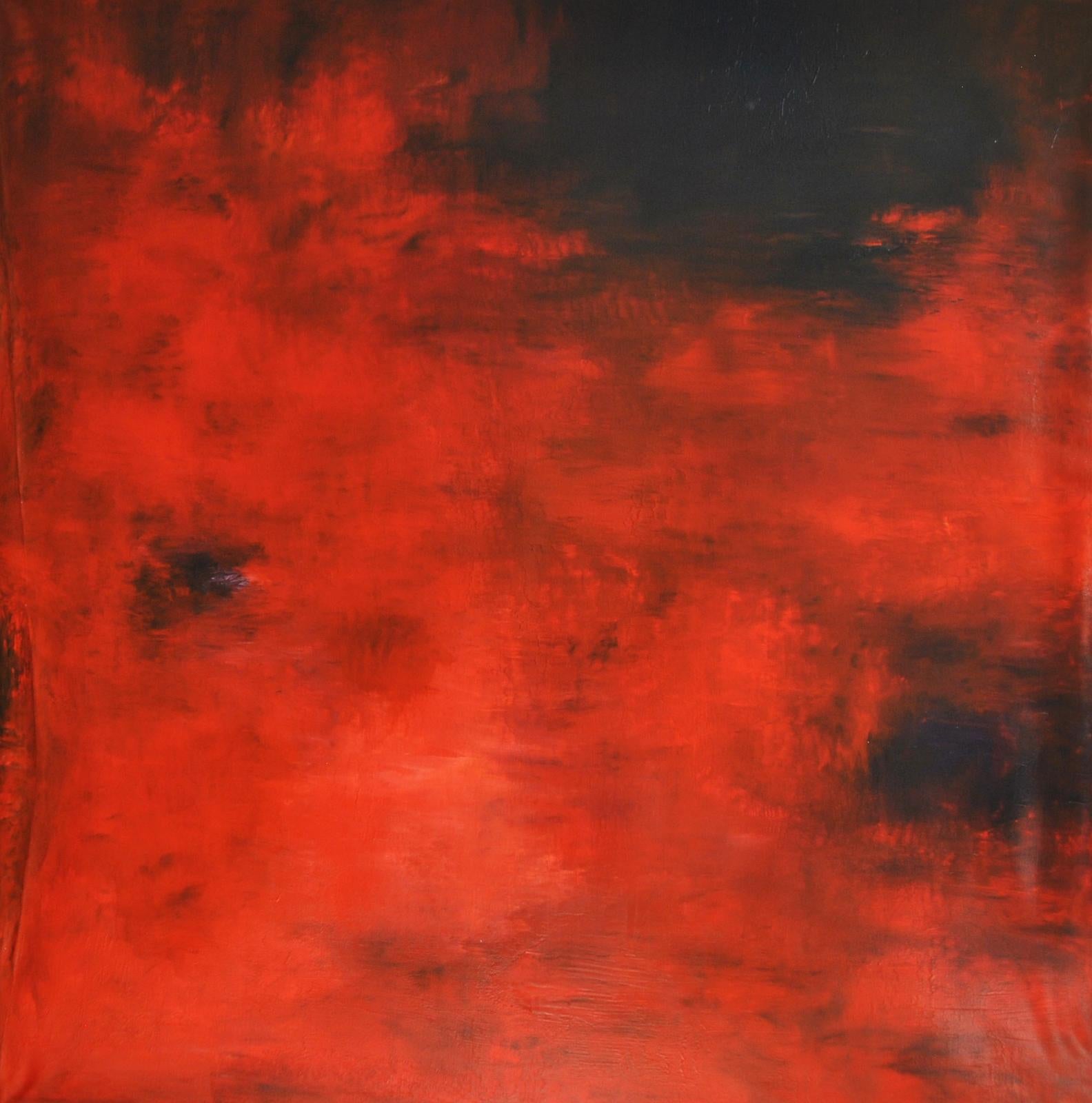 Md Tokon Abstract Painting - Red Love 1