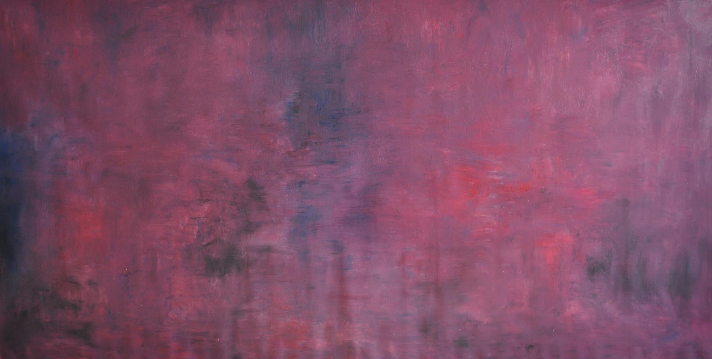 Md Tokon - Untitled Magenta, Painting 2018