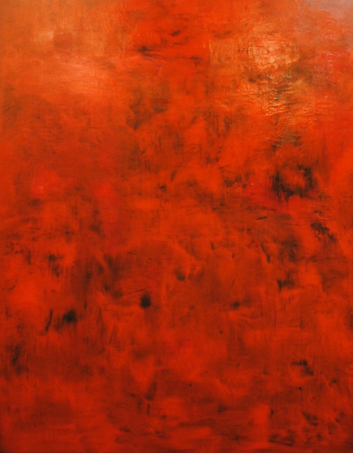 Md Tokon Abstract Painting - Untitled Red