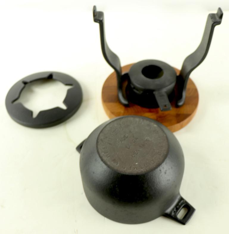 cast iron fondue set