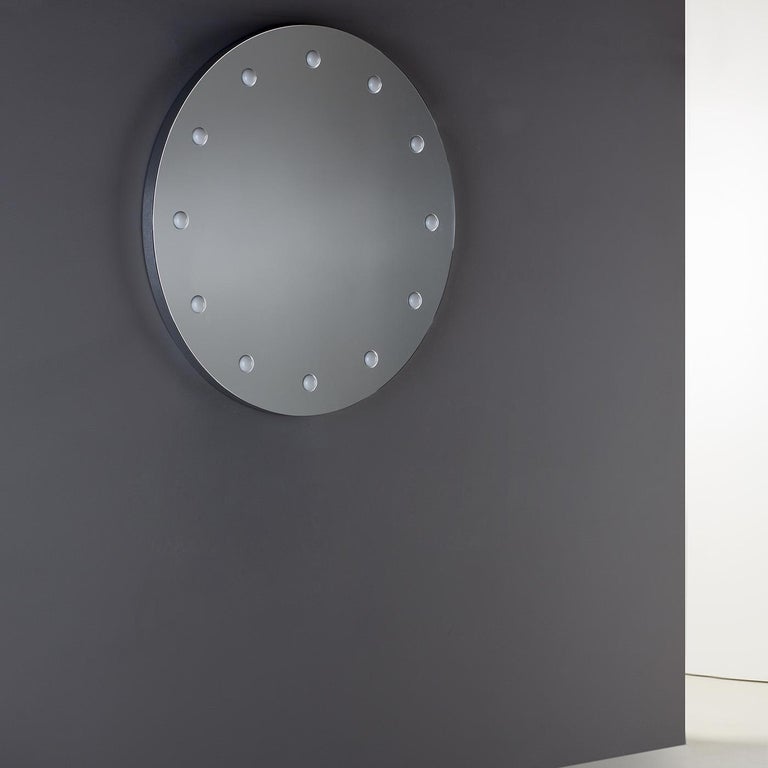 MDE Frameless Round Lighted Wall Mirror For Sale at 1stDibs