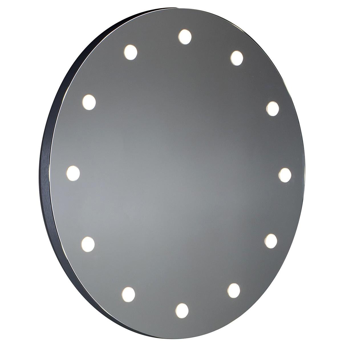 MDE Frameless Round Lighted Wall Mirror