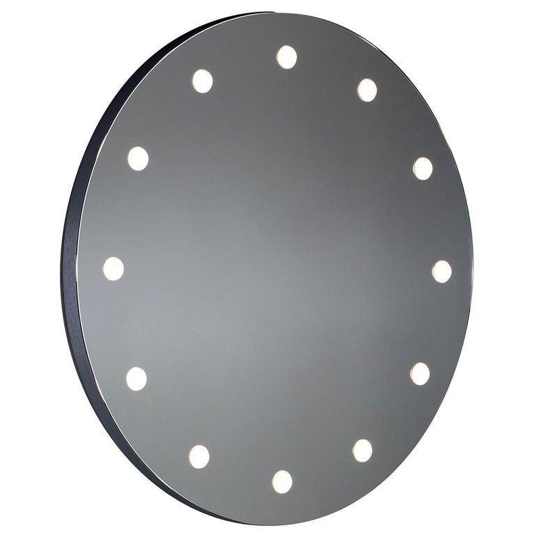 MDE Frameless Round Lighted Wall Mirror For Sale at 1stDibs