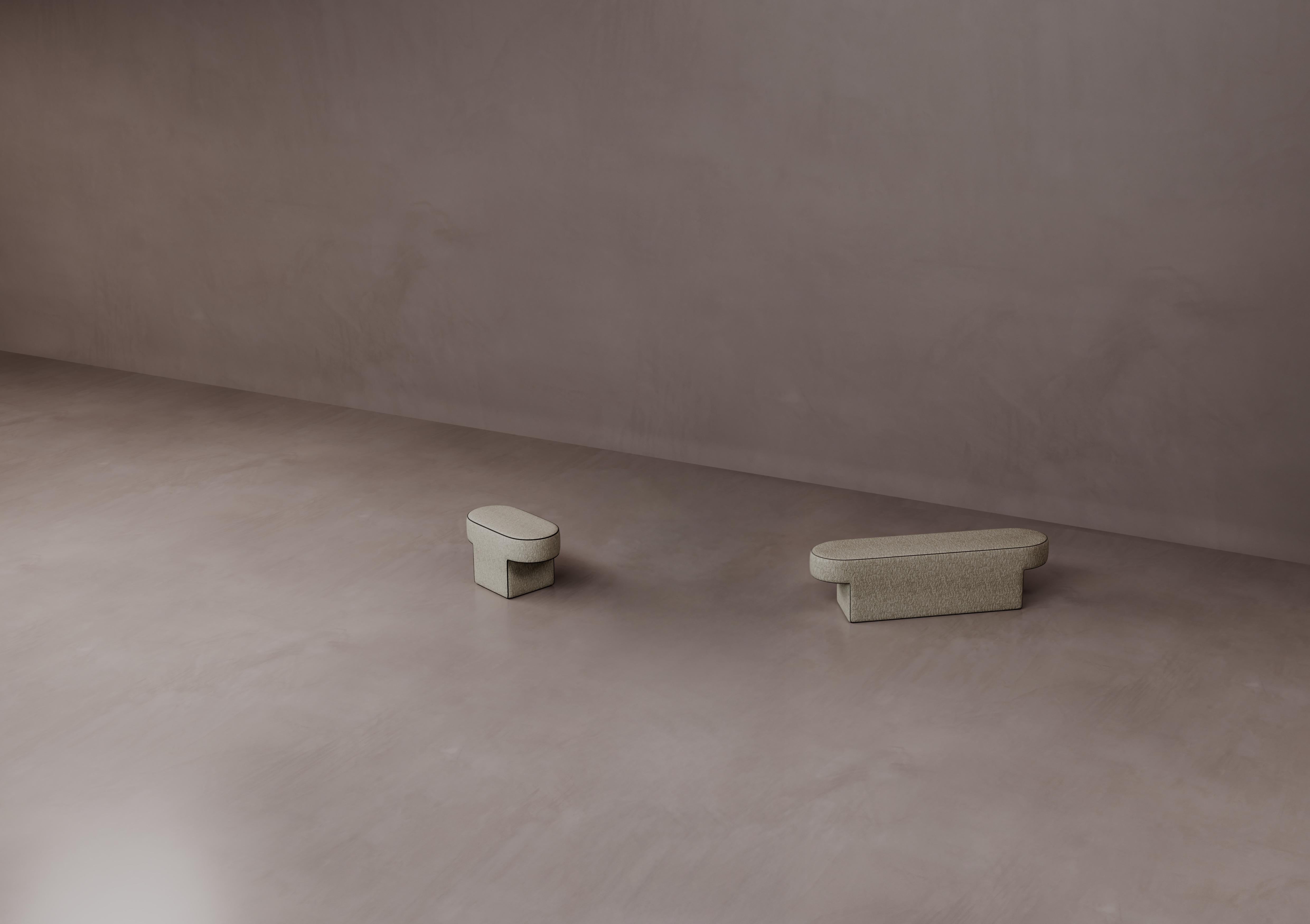 MDF and Upholstered Bitta Bench by Dainelli Studio Atelier Italiano en venta