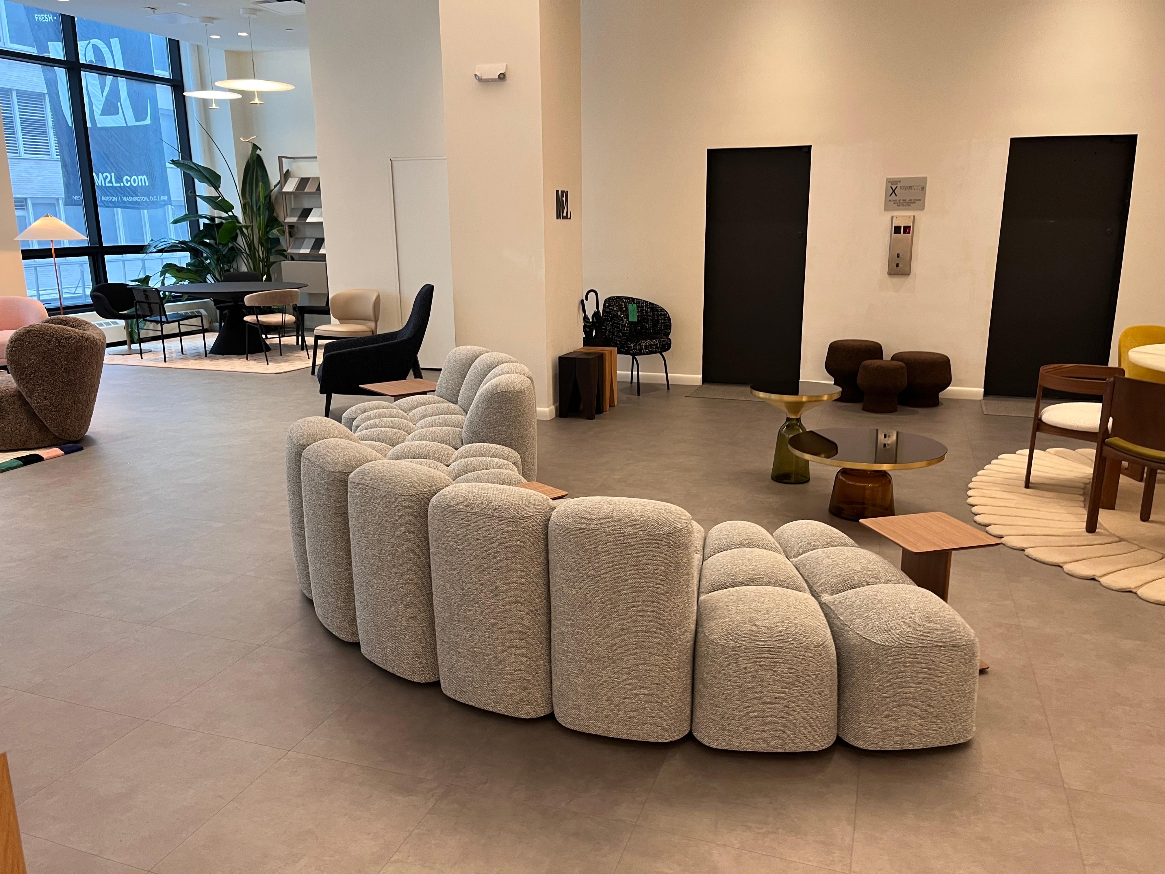 Fabric MDF Italia Array Sofa by Snøhetta in STOCK For Sale