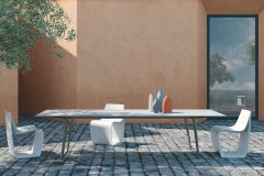 MDF Italia Customizable Indoor or Outdoor Axy Table by Claudio Bellini