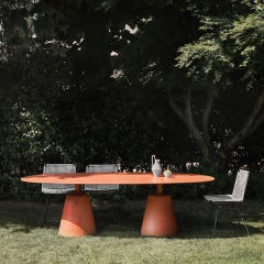 MDF Italia Customizable Indoor or Outdoor ROCK OVAL TABLE by Jean Marie Massaud