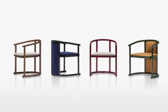 MDF Italia Customizable Set of Two Ebi Chairs by Francesco Meda , David Lopez Q.