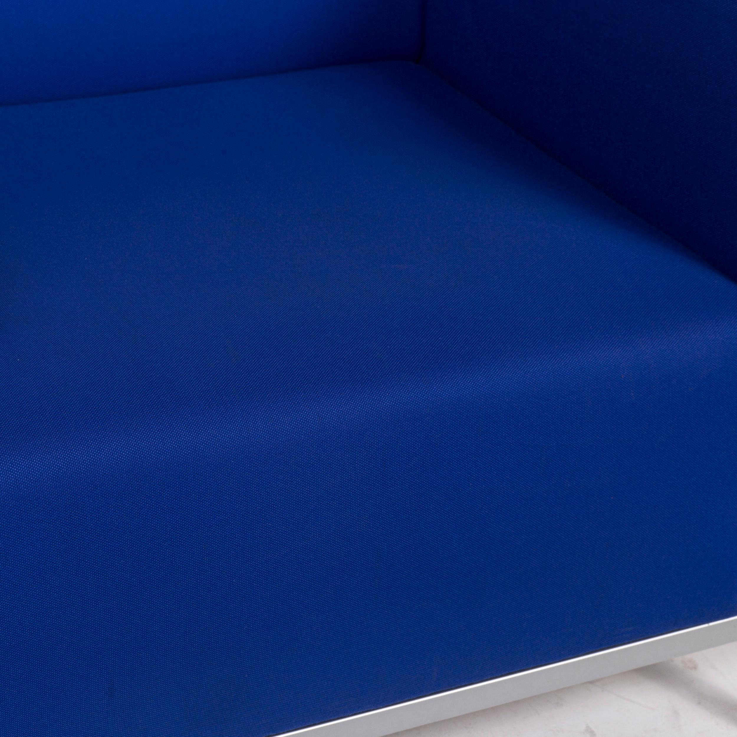 We bring to you a MDF Italia fabric armchair blue.
   
 

 Product measurements in centimeters:
 

Depth 78
Width 78
Height 69
Seat-height 41
Rest-height 60
Seat-depth 54
Seat-width 60
Back-height 28.
