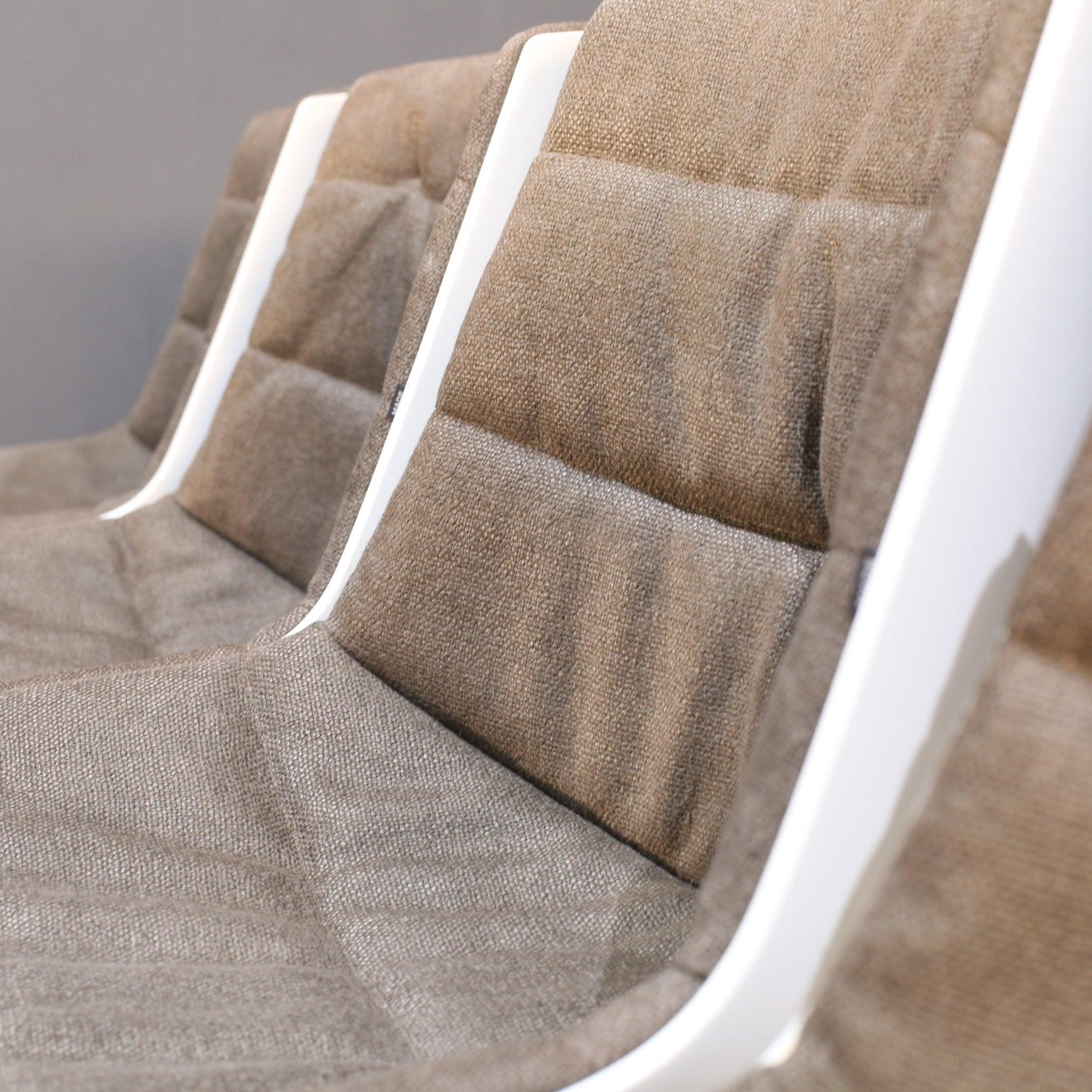 Fabric MDF Italia Flow Chair by Jean Marie Massaud For Sale