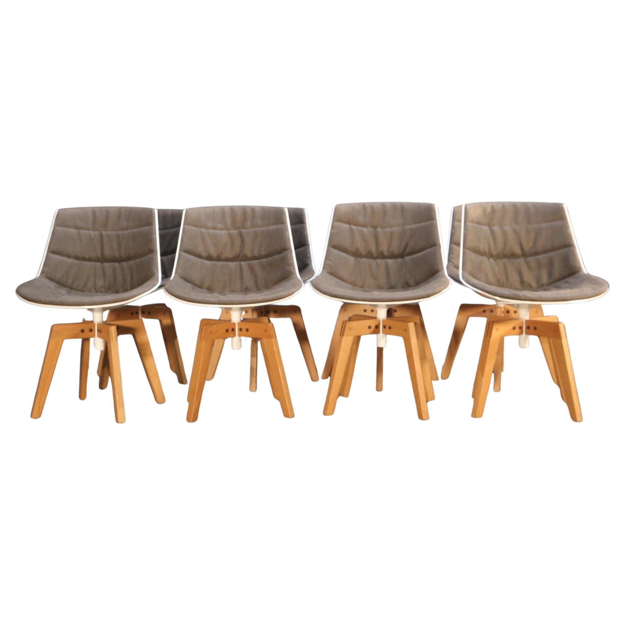 MDF Italia Flow Chair by Jean Marie Massaud, Set of Seven