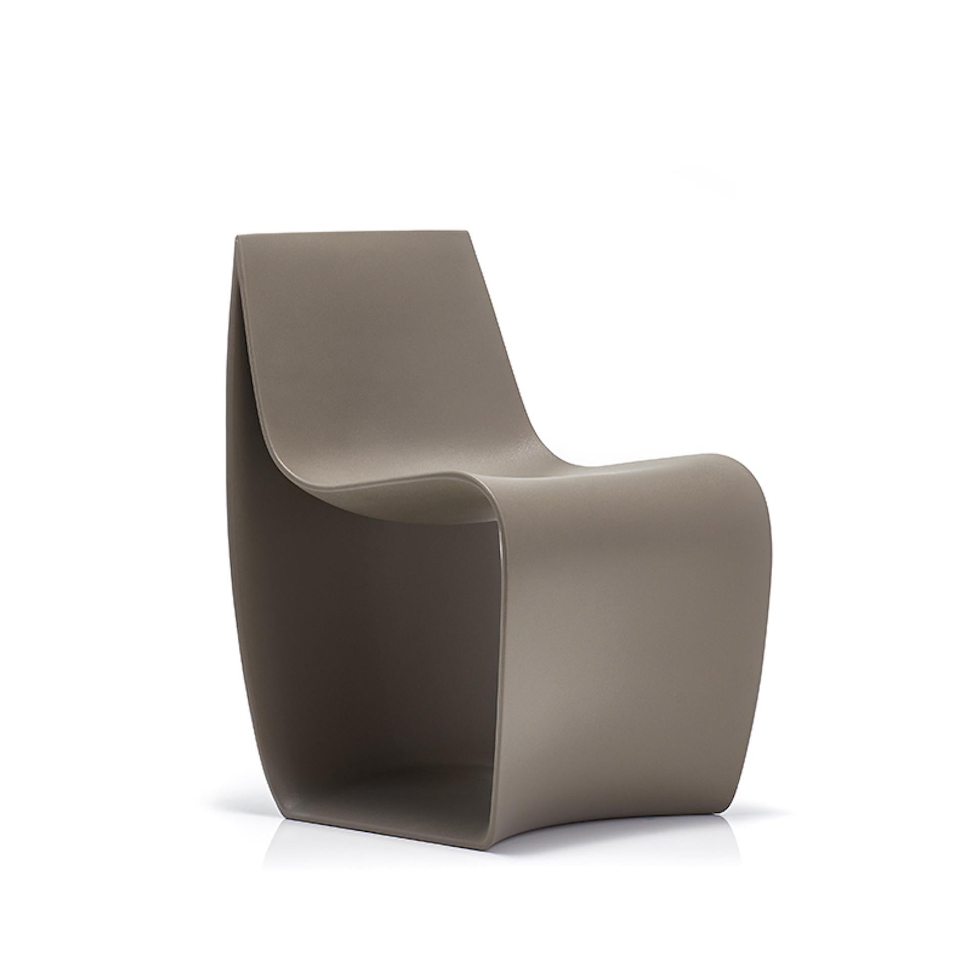 Resin MDF Italia Outdoor or Indoor SIGN MATT chair by Piergiorgio Cazzaniga For Sale