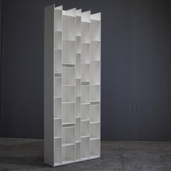 MDF Italia Random Bookshelf in White Matt Lacquer Wood