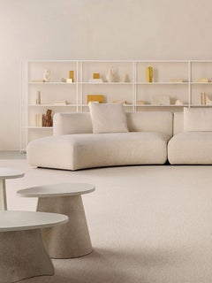 MDF Italia Set of Three Cement Fossil Low Tables Indoor / Outdoor by Xavier Lust