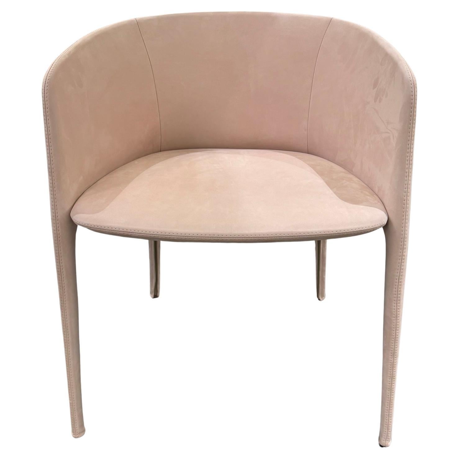 MDF Italia Set of Two Leather Achille Armchair by Jean Marie Massaud in STOCK For Sale