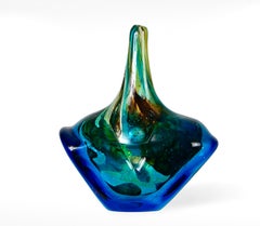 Mdina Glass Axe Fish Vase Signed & Dated 1979 Joseph Said