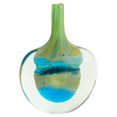 Mdina Glass 'Sand and Sea' Lollipop Vase, Malta, c. 1970s