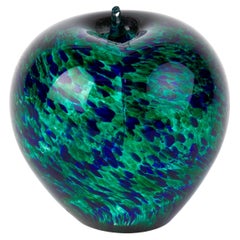 Mdina Maltese Glass Desk Paperweight Apple Sculpture 