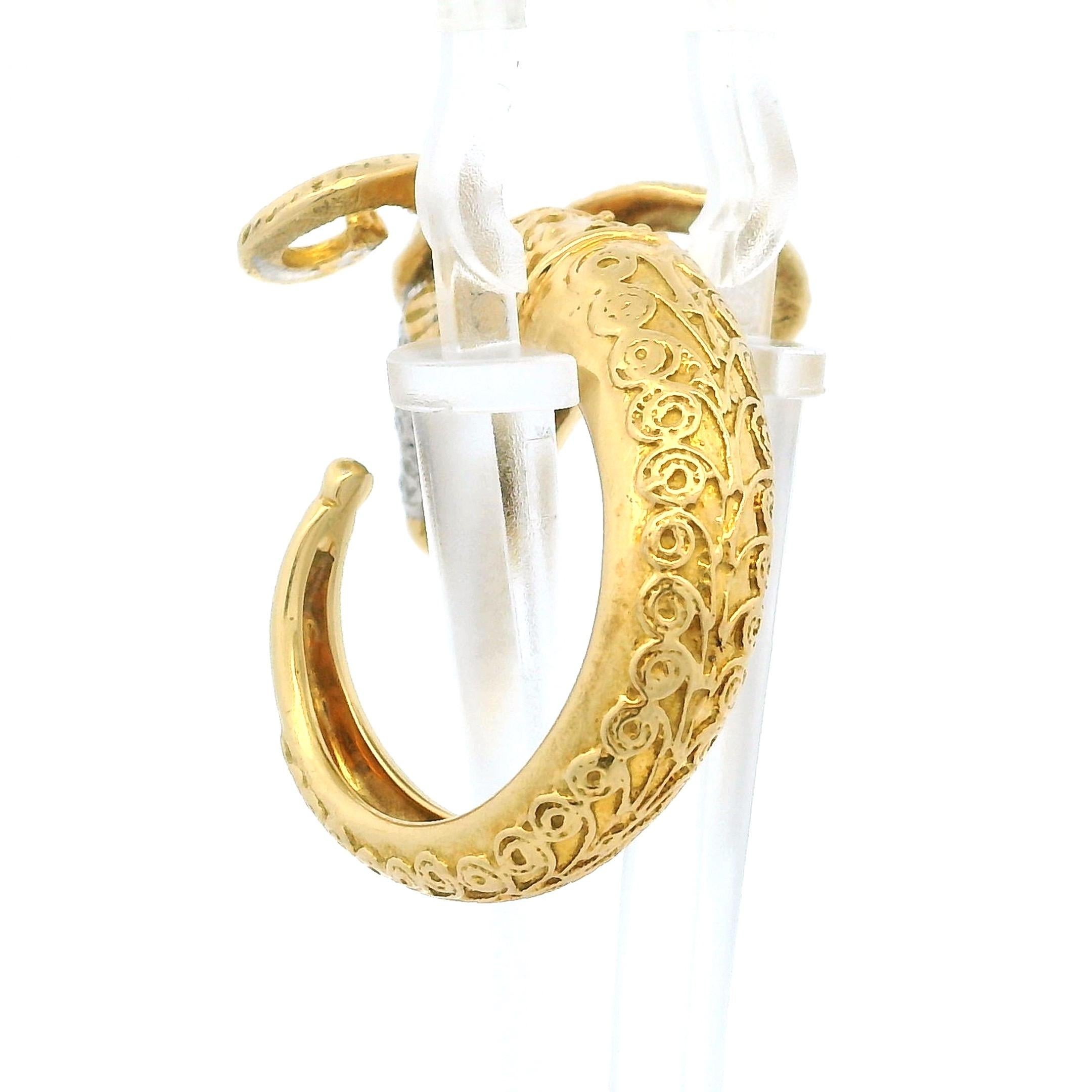 MDJ Jewels Bague tête de bélier en or jaune 18 carats avec diamants marquises et pavés en vente 6