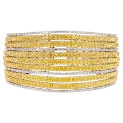 MDJ Jewell Bangle Vivid Diamonds 22,41 Carati Bracciale in oro 18K