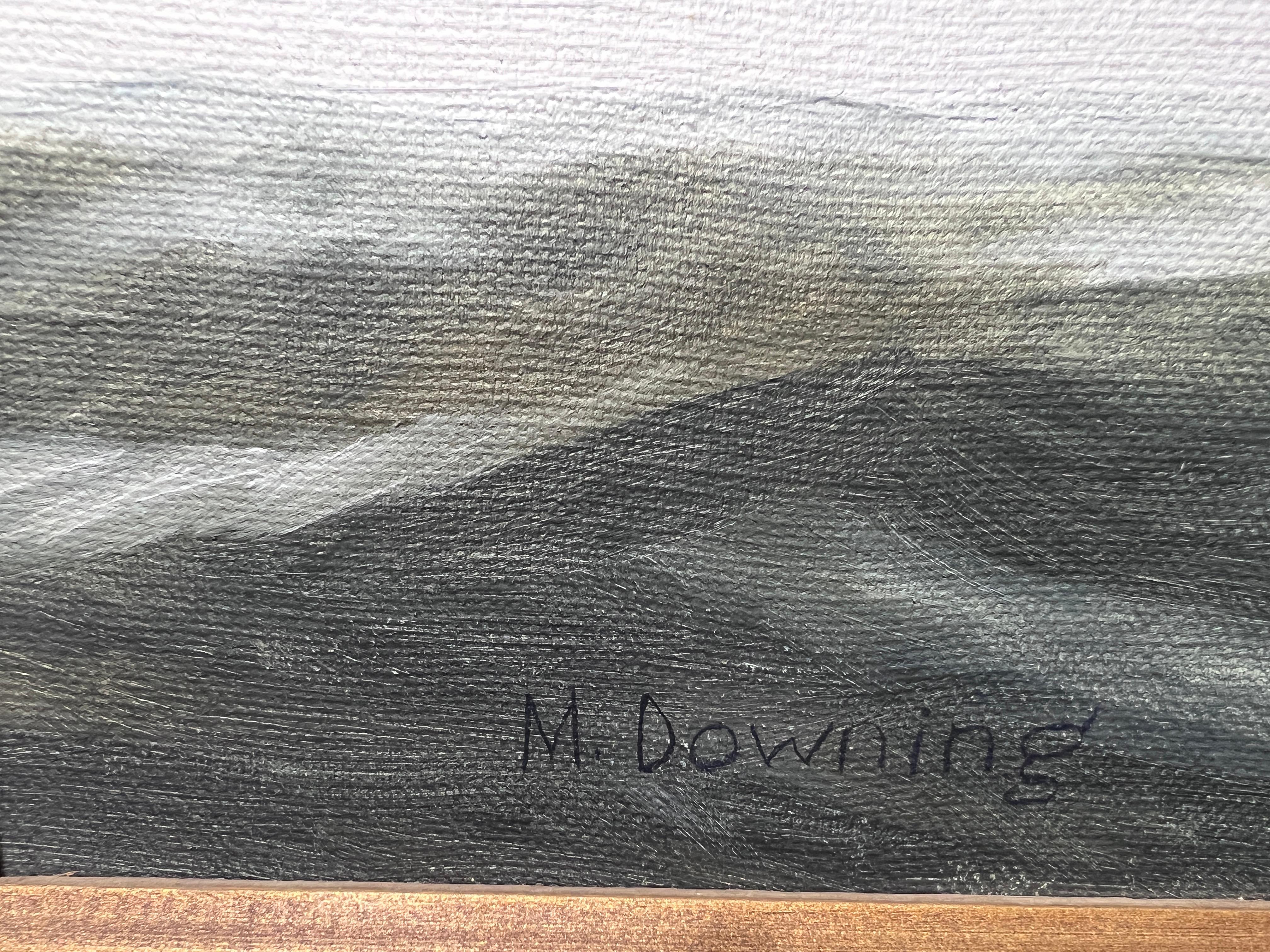 Original Oil painting on canvas, seascape, Sailing Ship, signed M.Downing 7