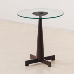 Me 508 Side Table by Jorge Zalszupin, Rosewood and Glass, Brazil, circa 1959