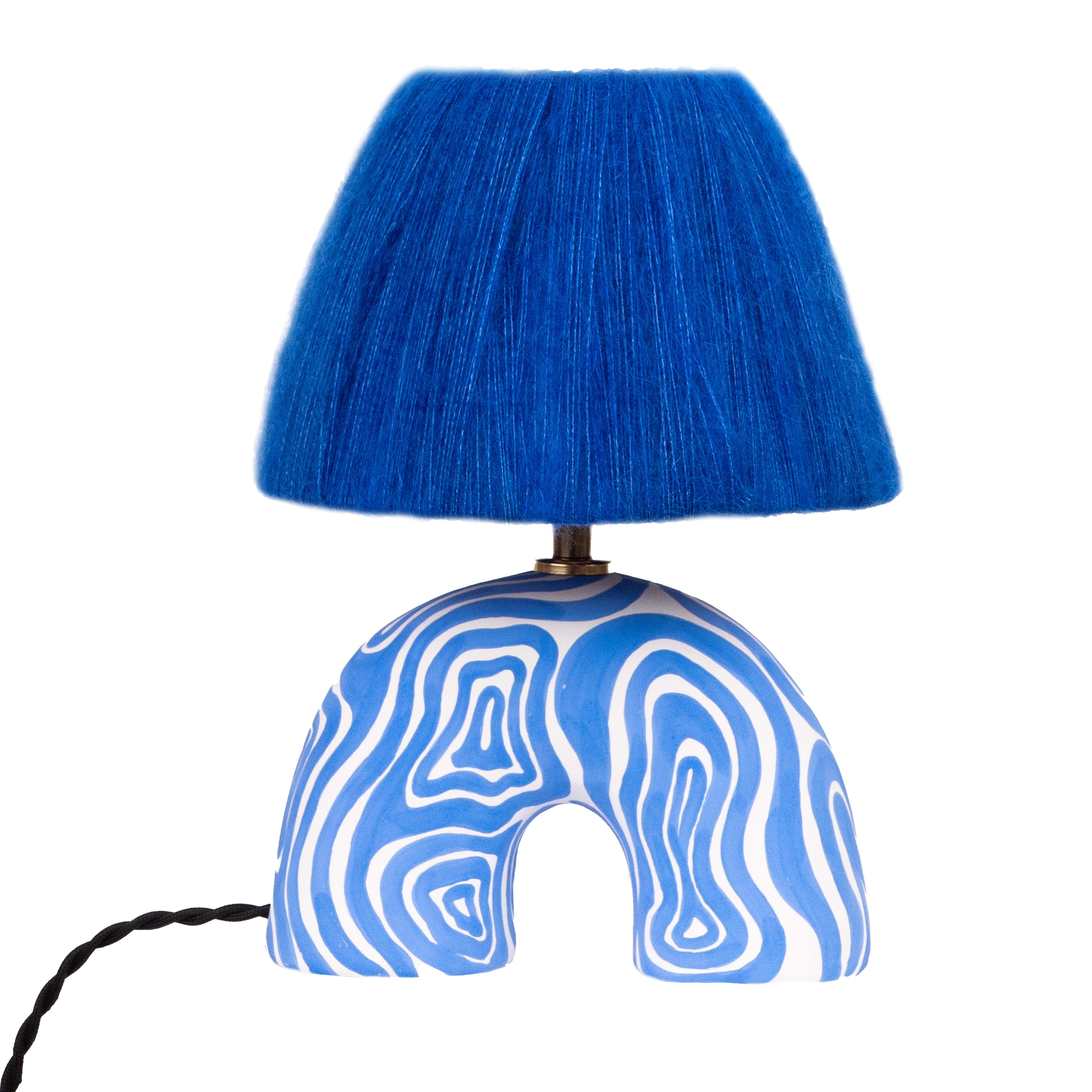 'Me' Table Lamp, Cobalt Wave 'Matte' For Sale