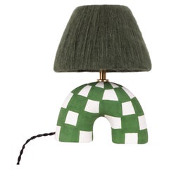 ''Me'' Table Lamp - Emerald Checkerboard (Matte)