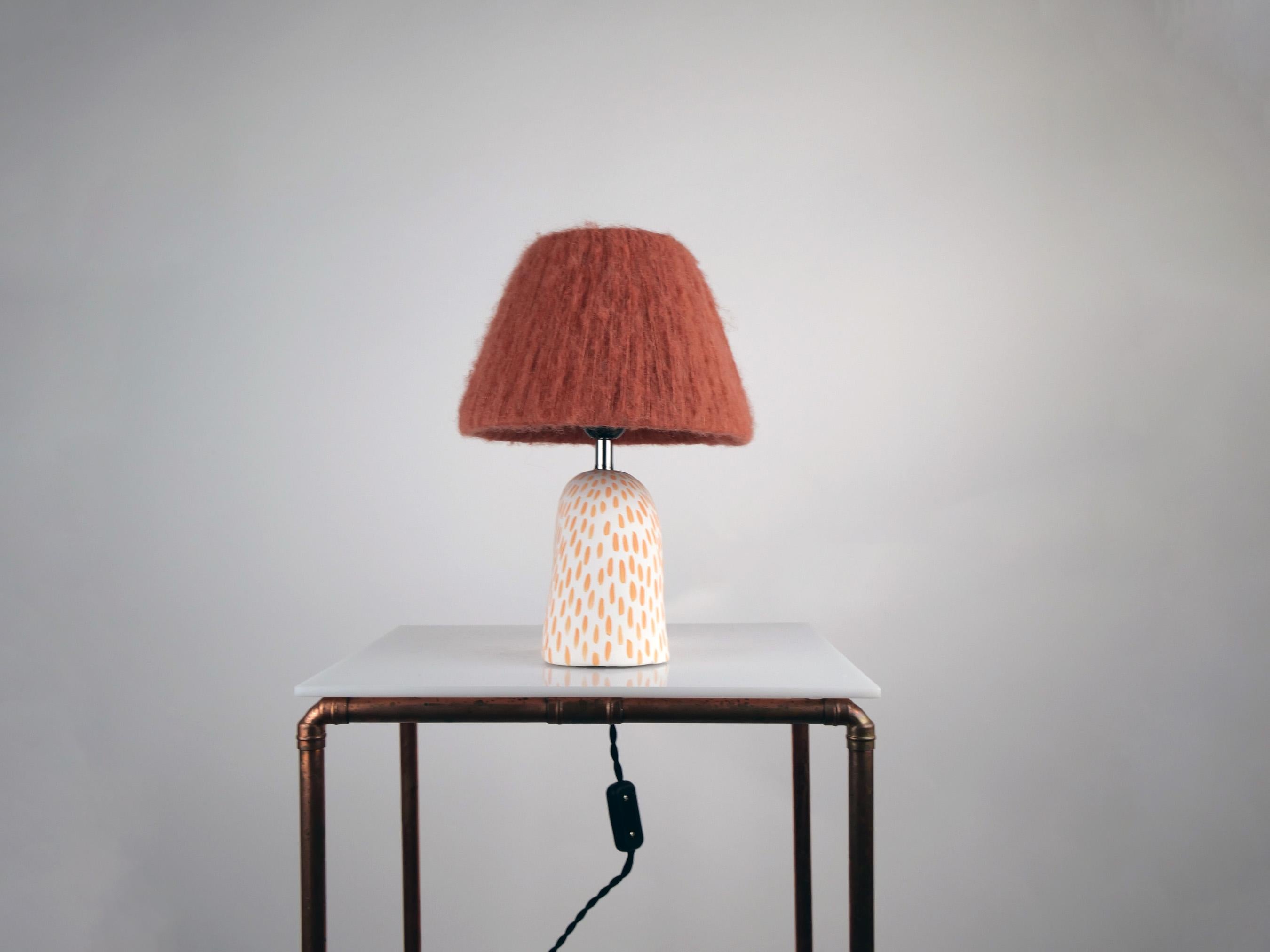 Glazed 'Me' Table Lamp - Tangerine Dash (Matte) For Sale