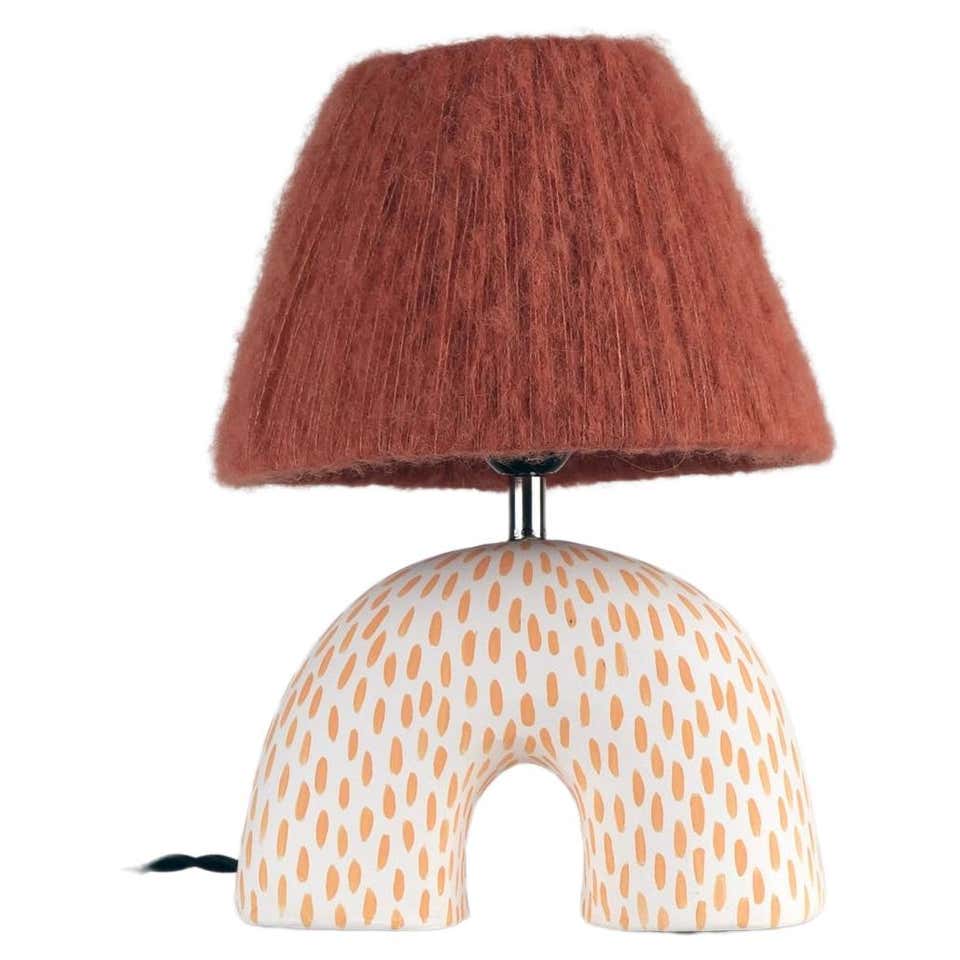 'Me' Table Lamp - Red and Pink Swirl (Matte) For Sale at 1stDibs
