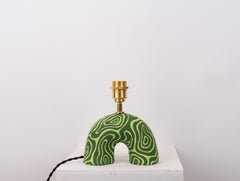 Lampada da tavolo 'Me' - Vortice verde bicolore (opaco)