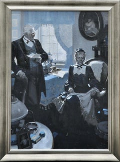 Great-Aunt Lavinia, Original Magazine Story Illustration