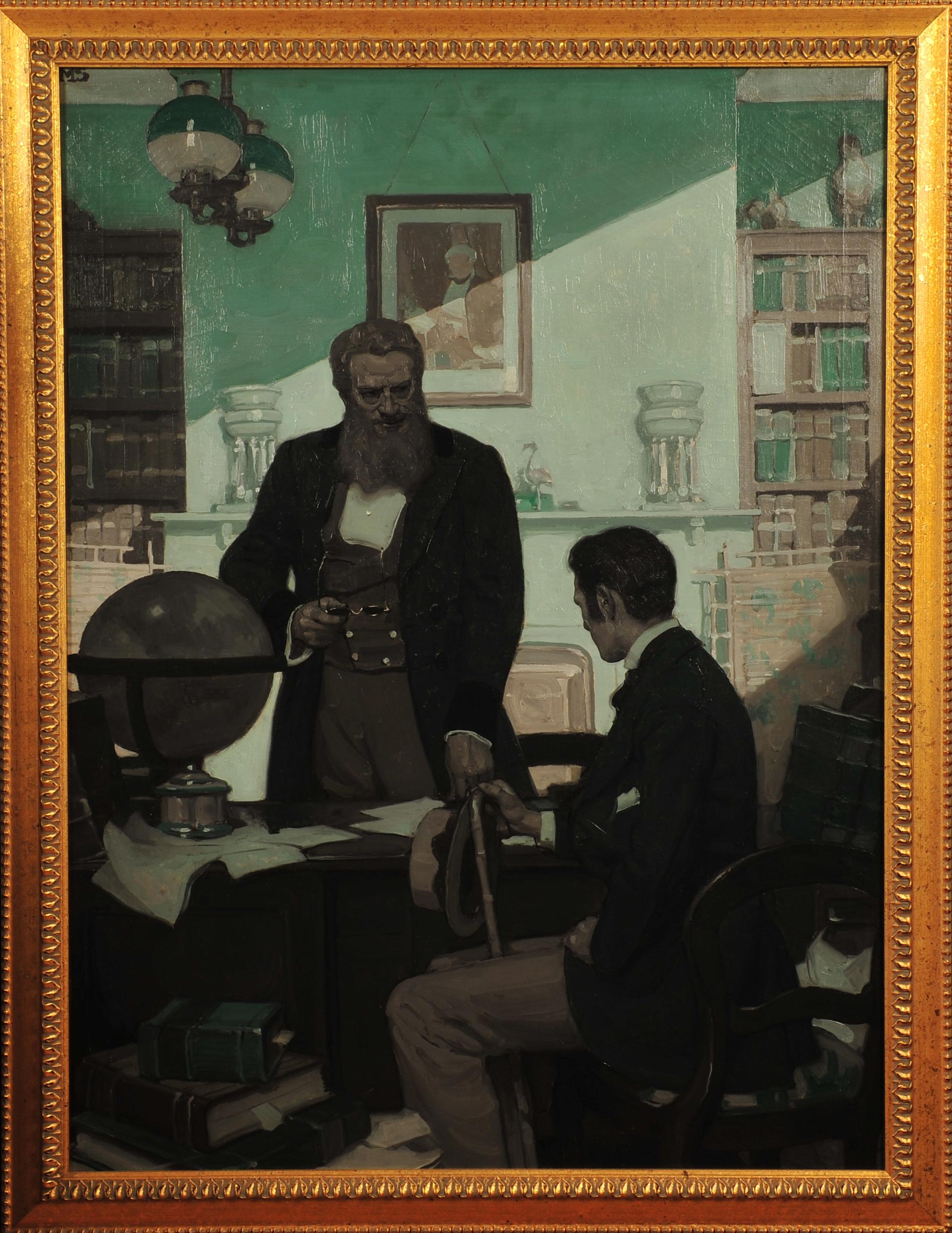 Two Men - Painting by Mead Schaeffer