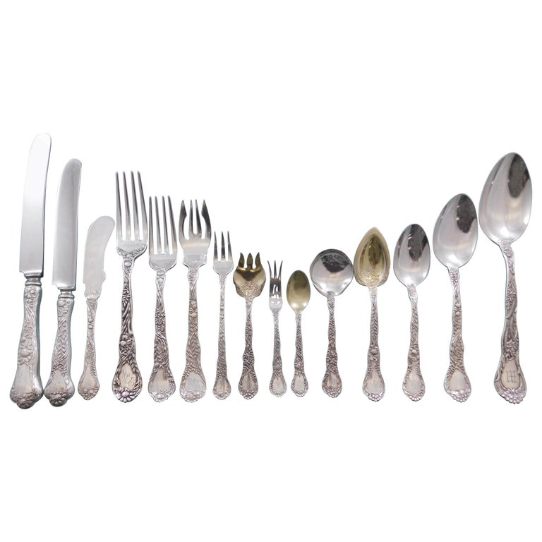 Meadow by Gorham Sterling Silver Cutlery Set for 12 Service 198 Pieces
