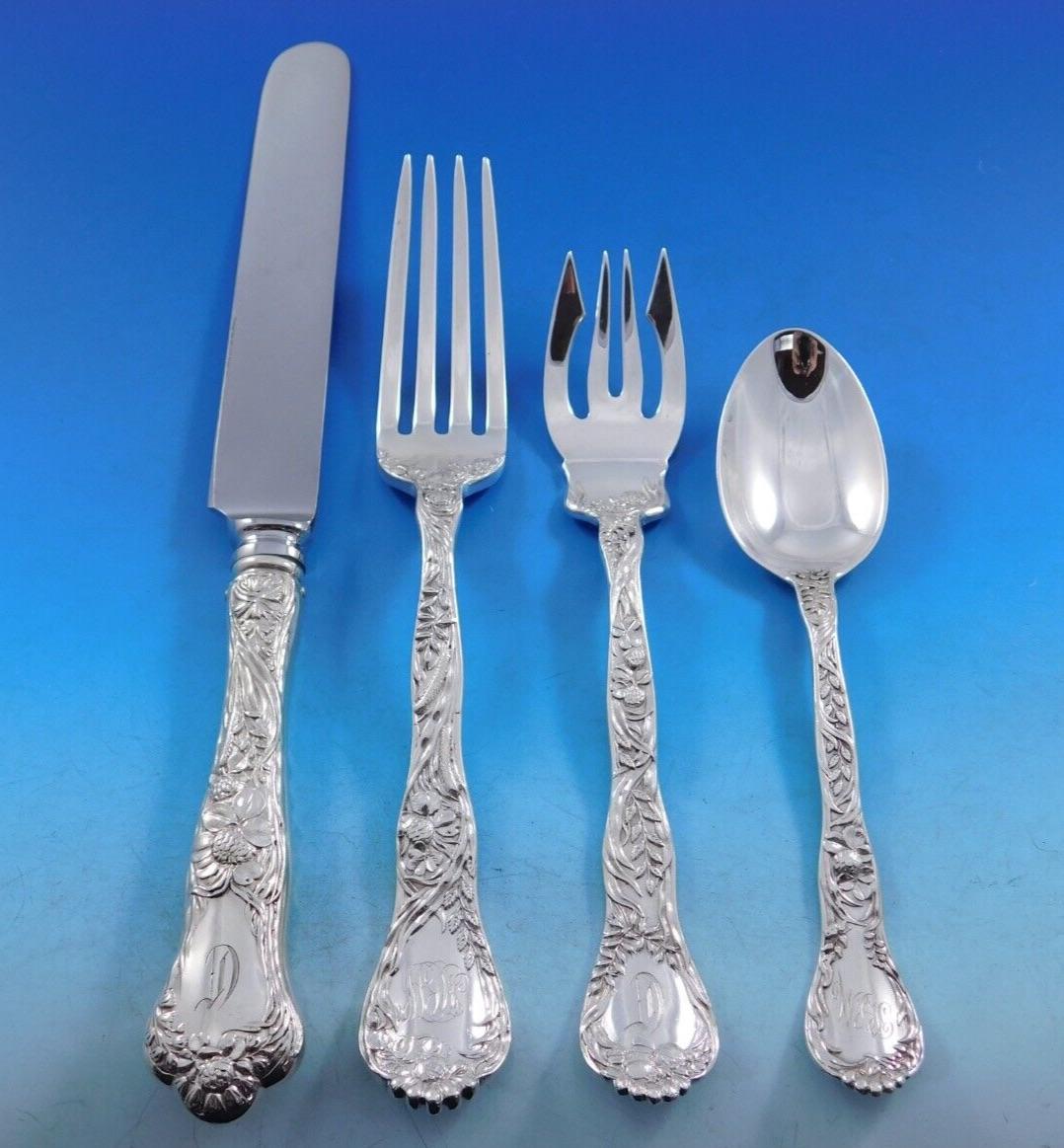 Meadow by Gorham Sterling Silber Besteck Set für 12 Personen 65 Pieces Dinner im Angebot 4