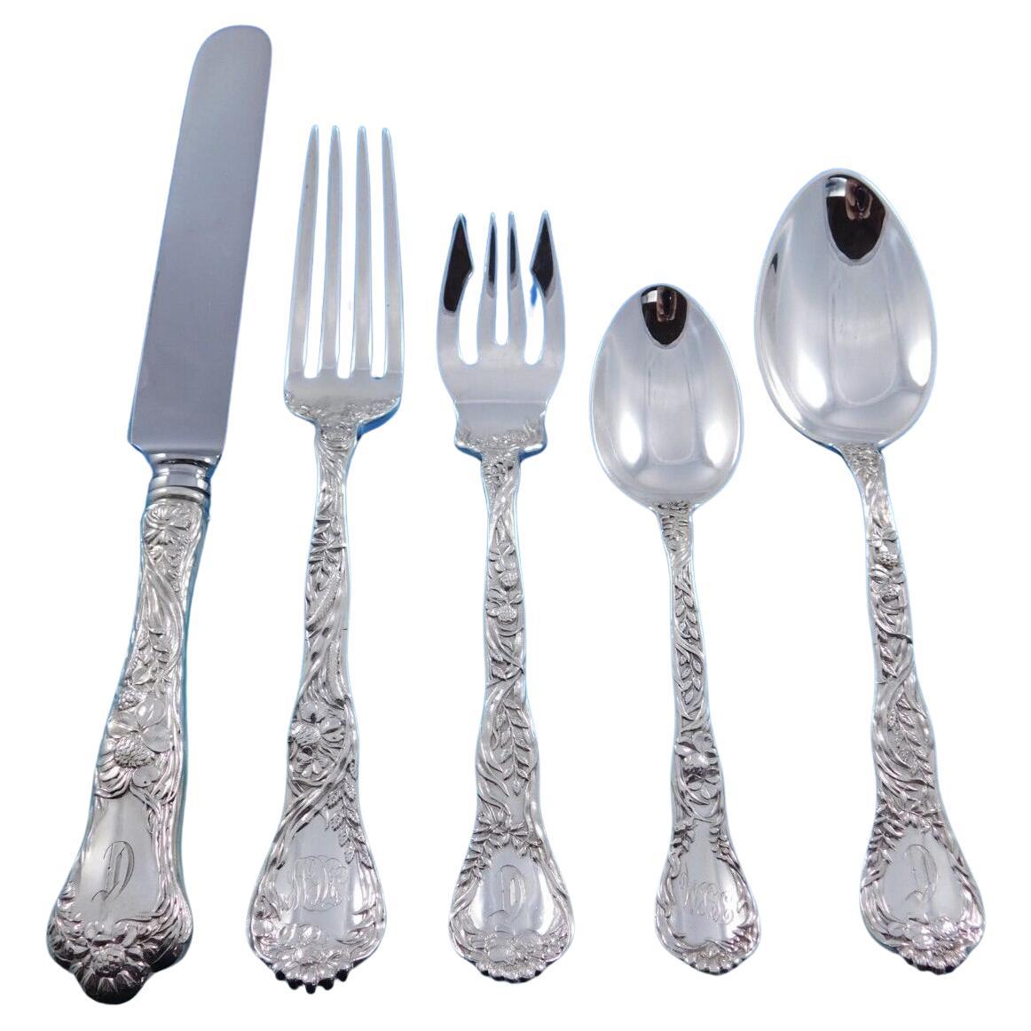 Meadow by Gorham Sterling Silver Flatware Set for 12 Service 65 pieces Dinner For Sale