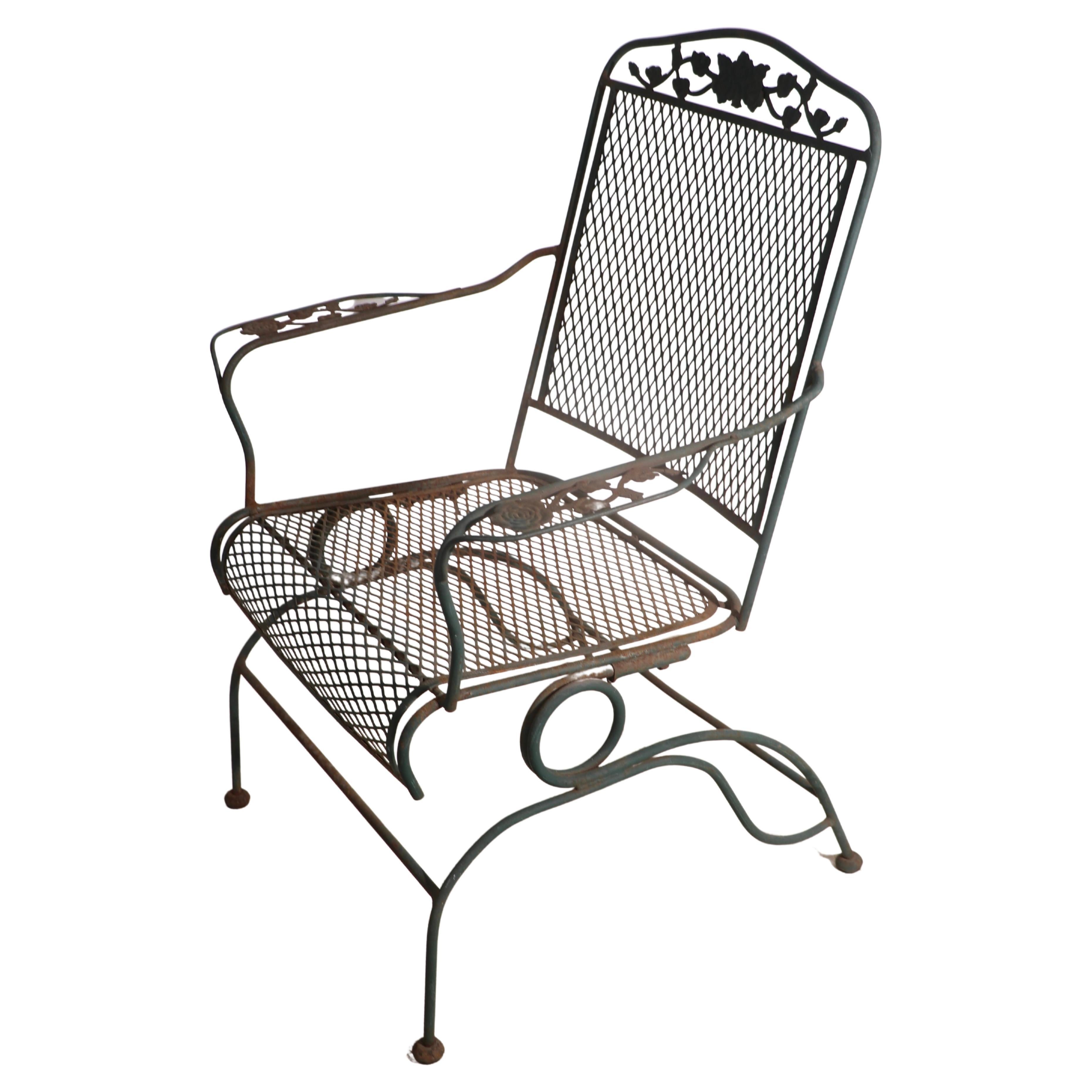 Meadowcraft Dogwood Garden Patio Poolside Spring Seat Lounge Chair