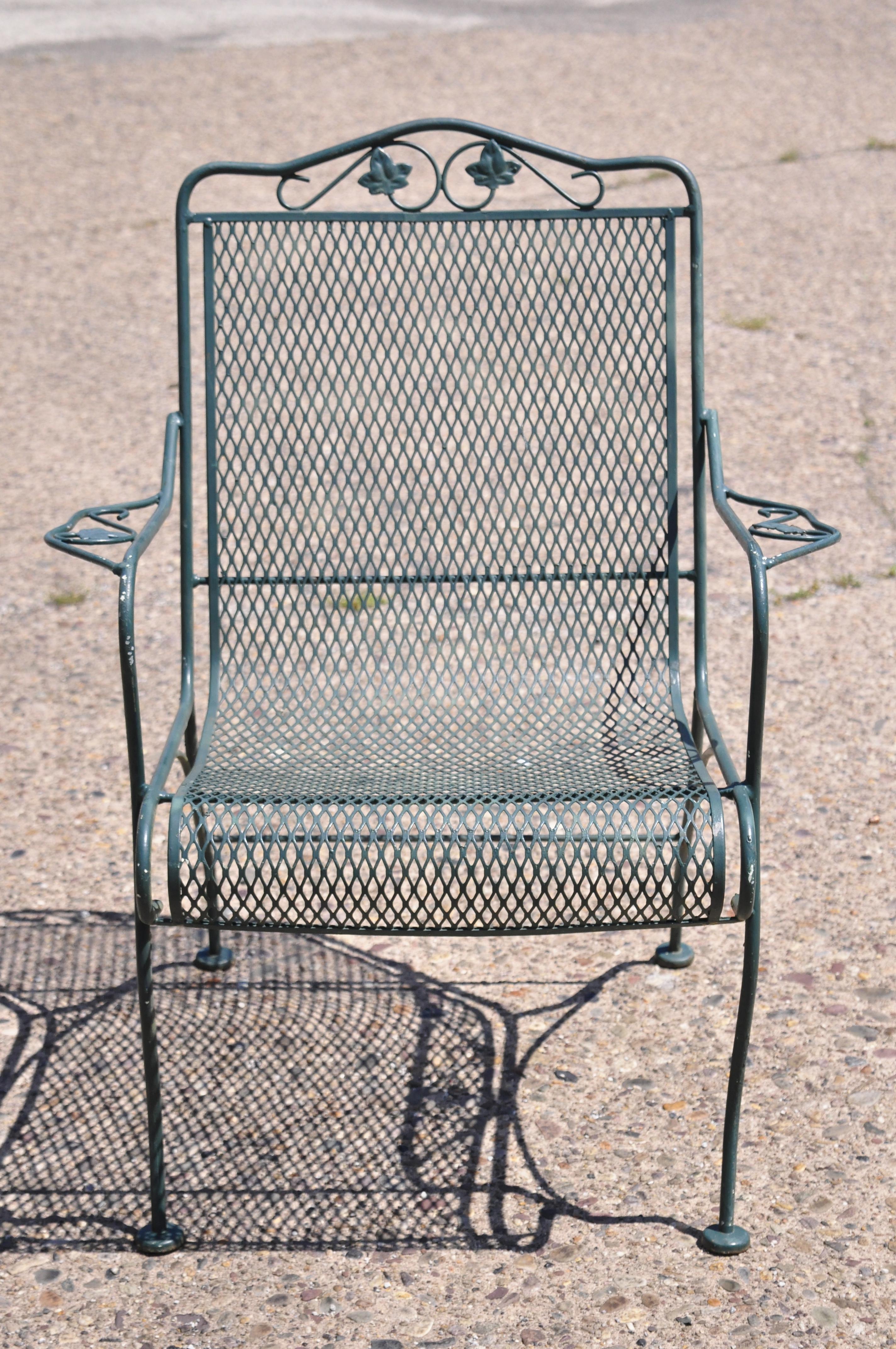 wrought iron dining chairs
