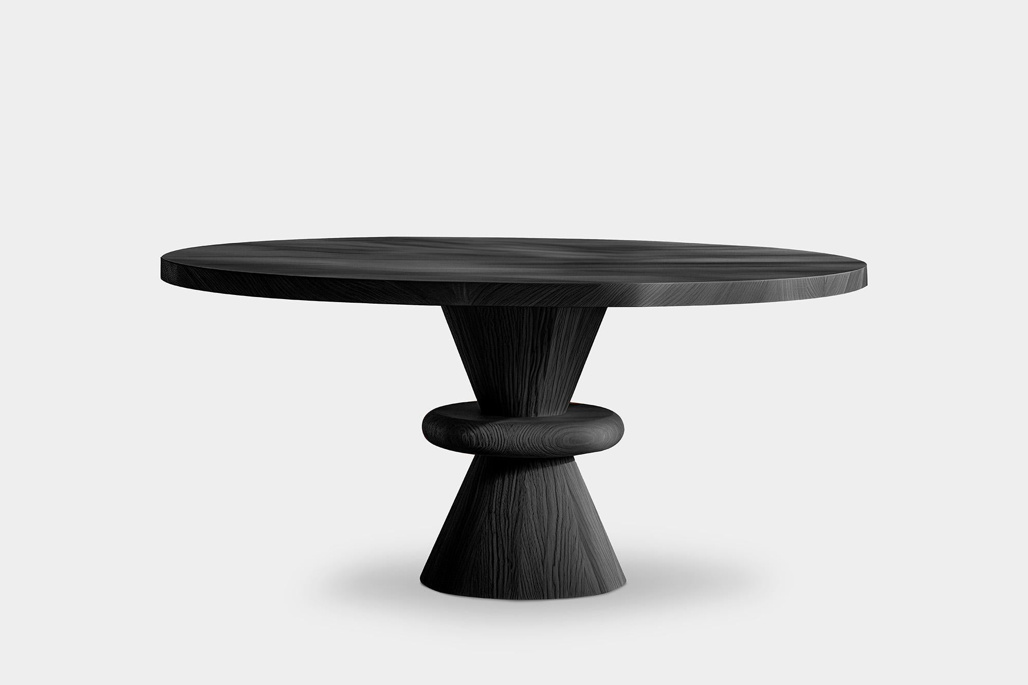 Mexicain Tables de salle à manger Meals réimaginées en bois massif par Socle, NONO Design n° 36 en vente