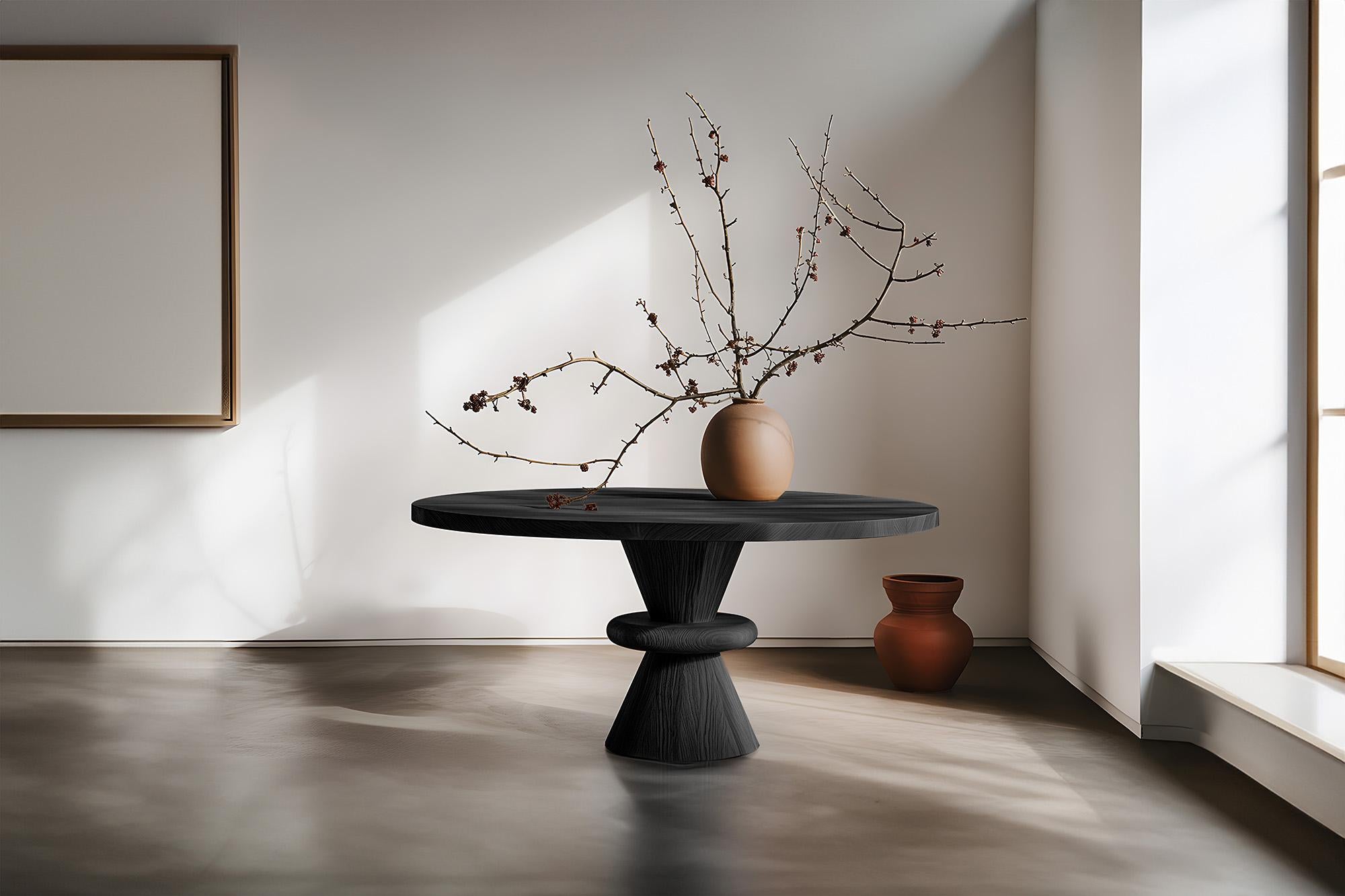 Fait main Tables de salle à manger Meals réimaginées en bois massif par Socle, NONO Design n° 36 en vente