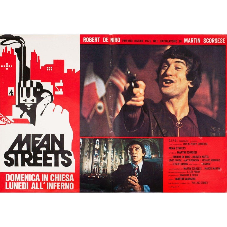 Mean Streets 1975 Italian Fotobusta Film Poster at 1stDibs