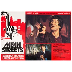 Mean Streets 1975 Italian Fotobusta Film Poster