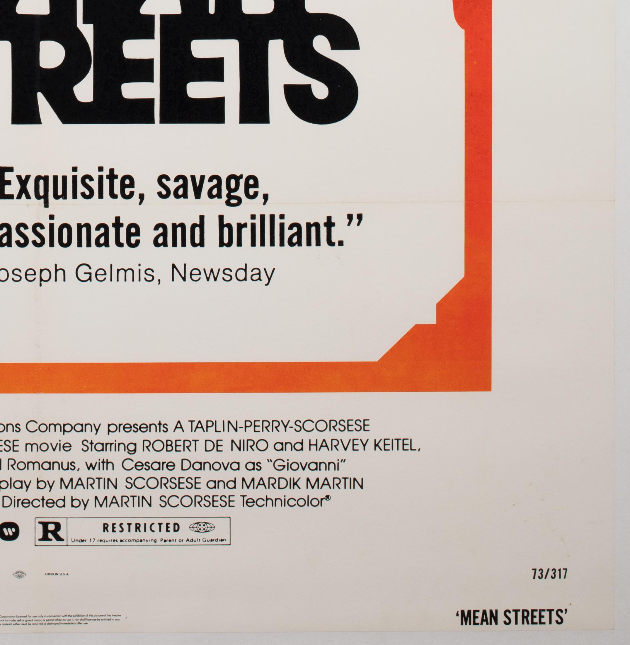 mean streets movie poster