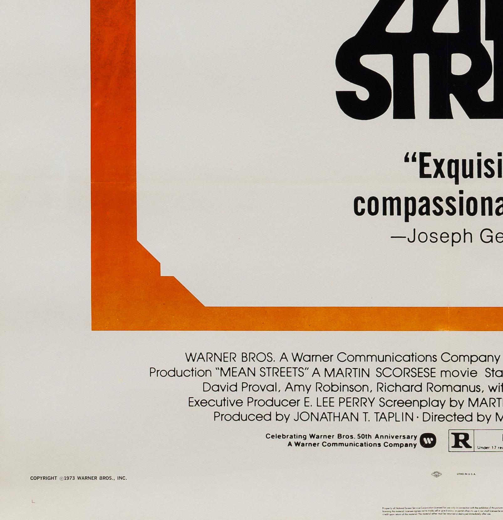 Linen Mean Streets Original American Film Poster, 1973