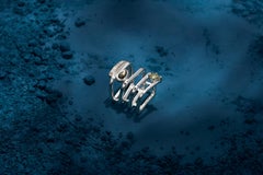Meander Ring in Sterling Silver 925 with Tourmaline & Zirconia by SAKRA