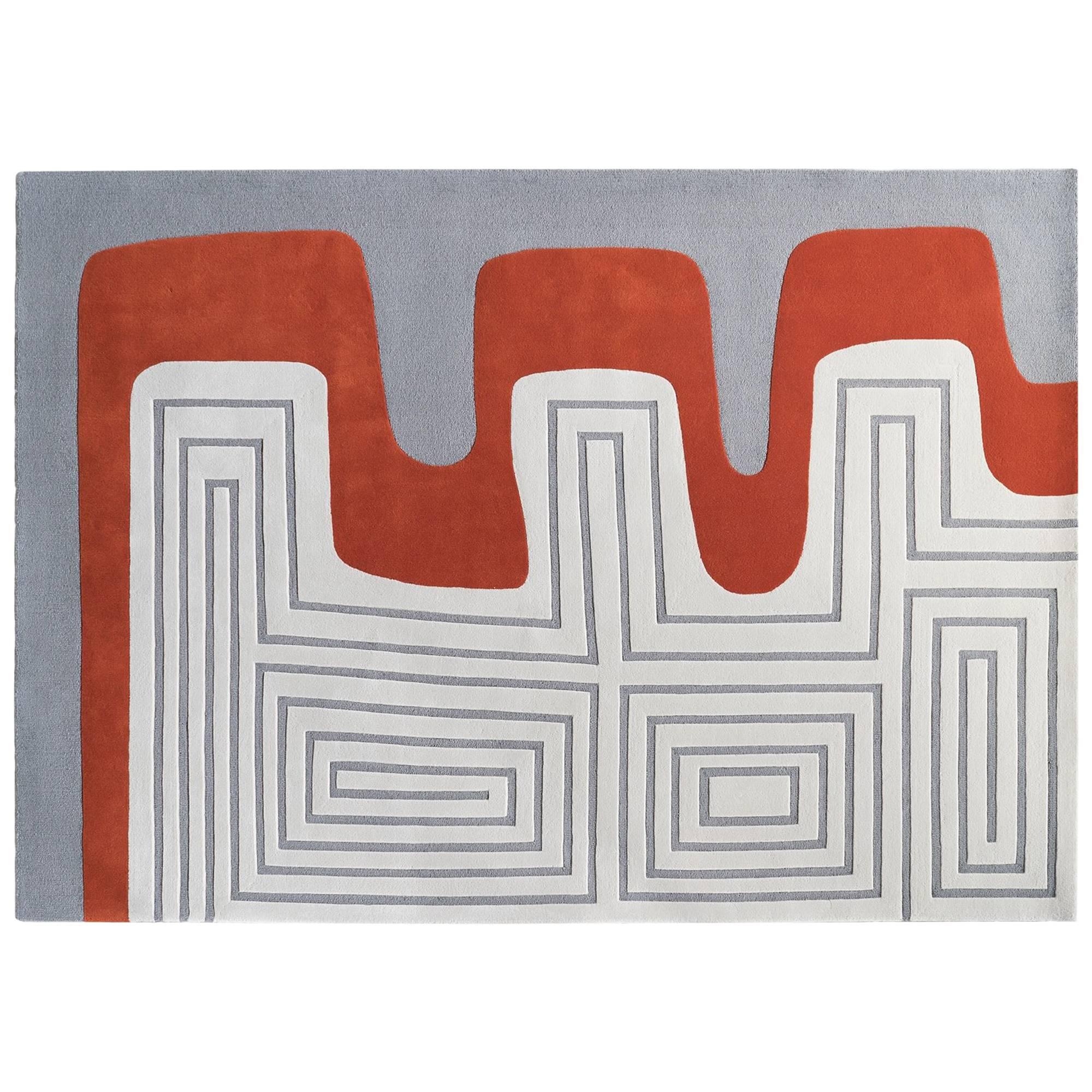 Meander Rug by Dare to Rug in New Zealand Wool For Sale