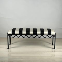Narrow 'Méandre' Bench by Design Frères, in COM