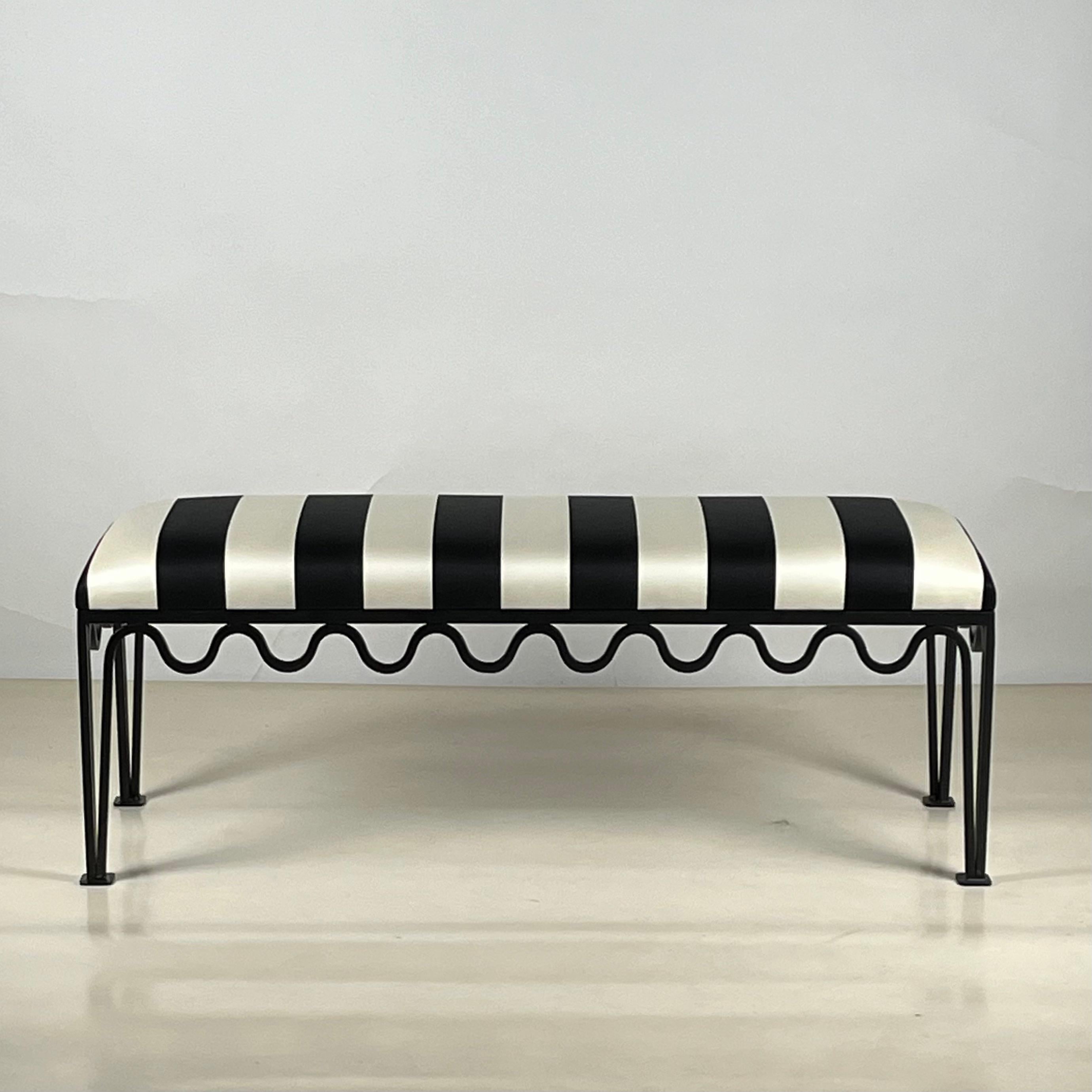 Modern Narrow 'Méandre' Bench by Design Frères, in COM For Sale