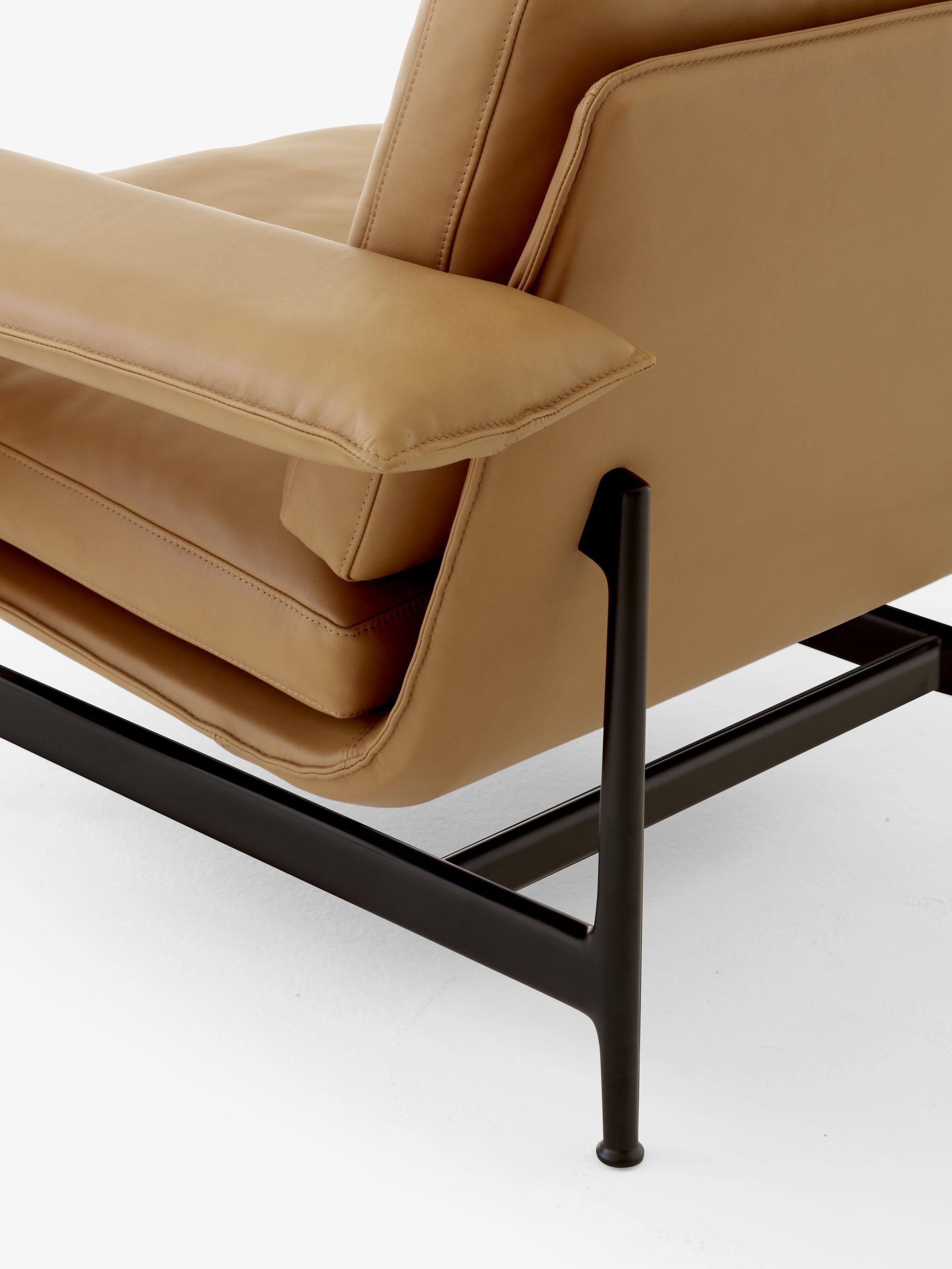 Meantime AV29 Loungesessel, edles Leder, cognacfarben, von Anderssen & Voll für &T im Zustand „Neu“ im Angebot in Dubai, AE